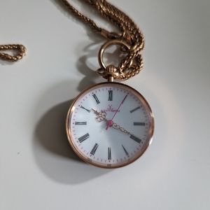 ToyWatch Italian Rosegold Leopard Analog Necklace Pendant Watch